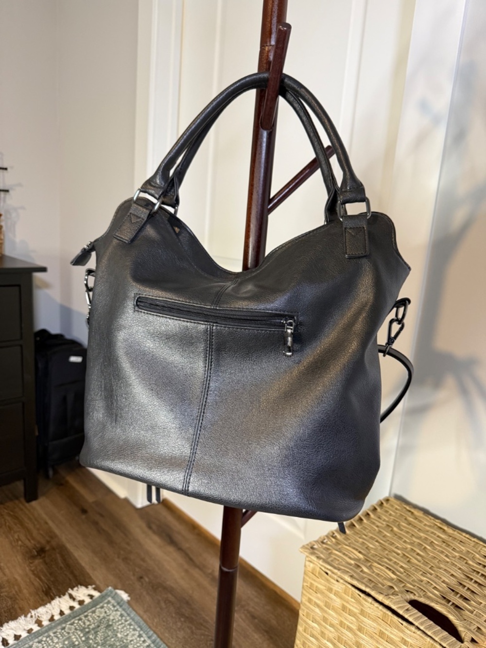 Concealed Carry Hobo Purse for Women Faux Leather Crossbody Shoulder Bags Large - Picture 2 of 5